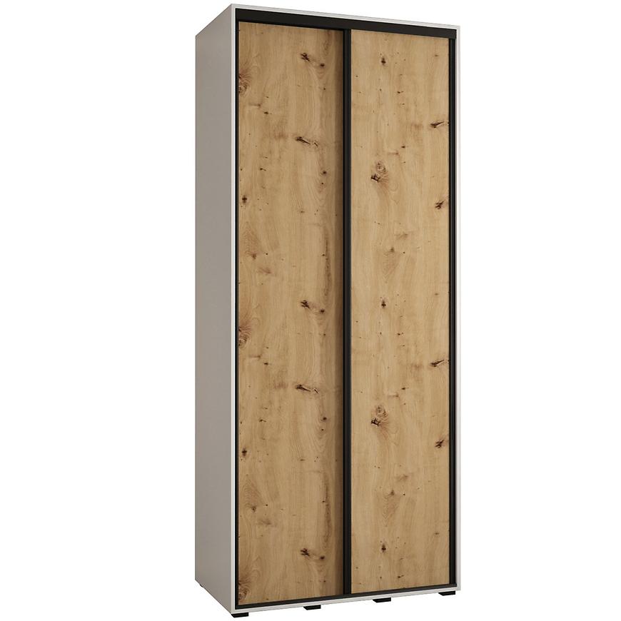 Skříň 45 Canaris 1 100 bílá/artisan/černá Baumax