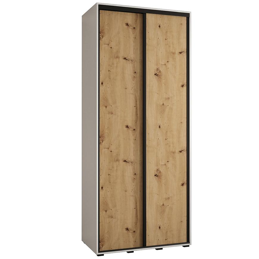 Skříň 45 Canaris 1 120 bílá/artisan/černá Baumax