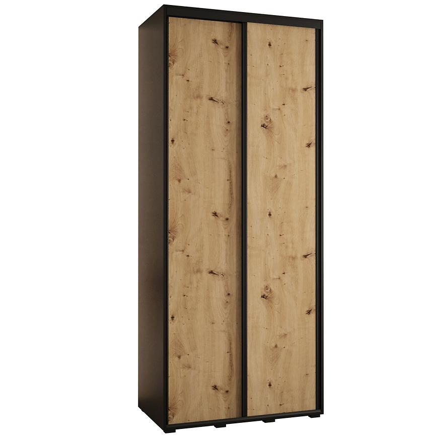 Skříň 45 Canaris 1 120 černá/artisan/černá Baumax