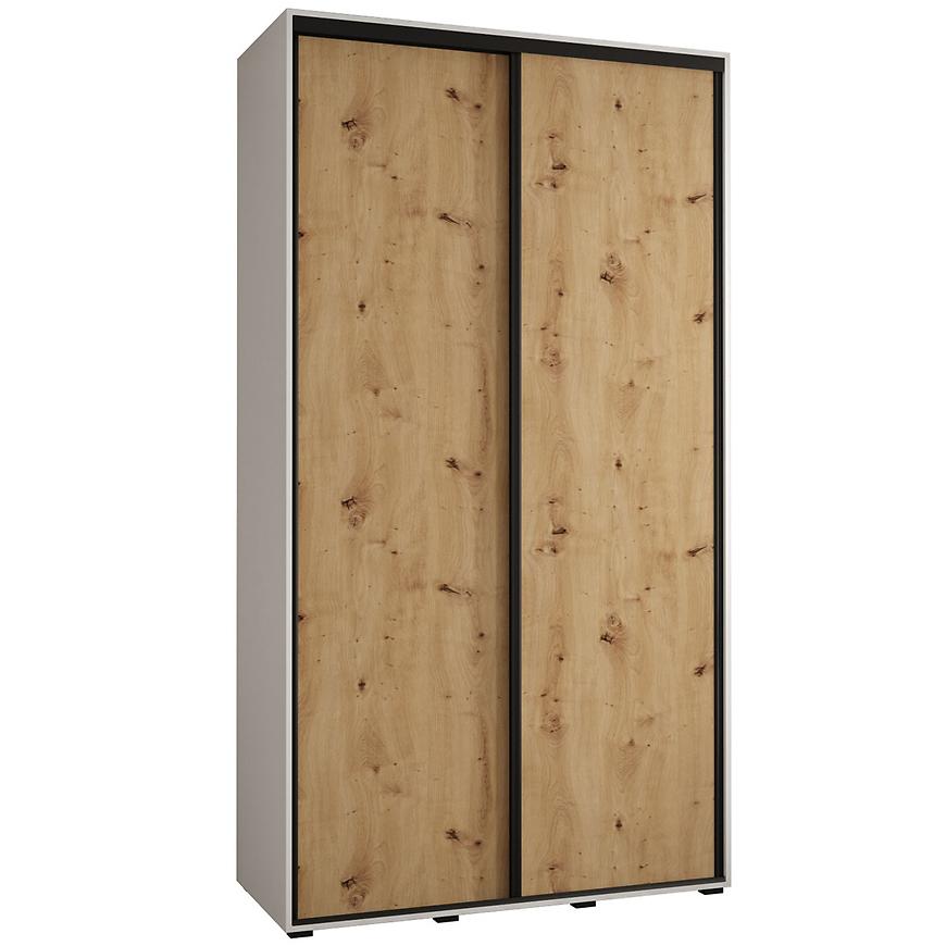 Skříň 45 Canaris 1 130 bílá/artisan/černá Baumax