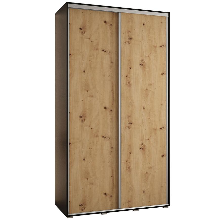 Skříň 45 Canaris 1 130 černá/artisan/silver Baumax