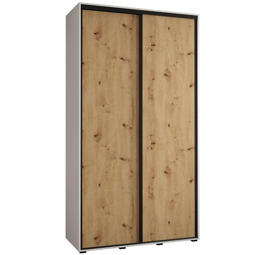 Skříň 45 Canaris 1 140 bílá/artisan/černá Baumax