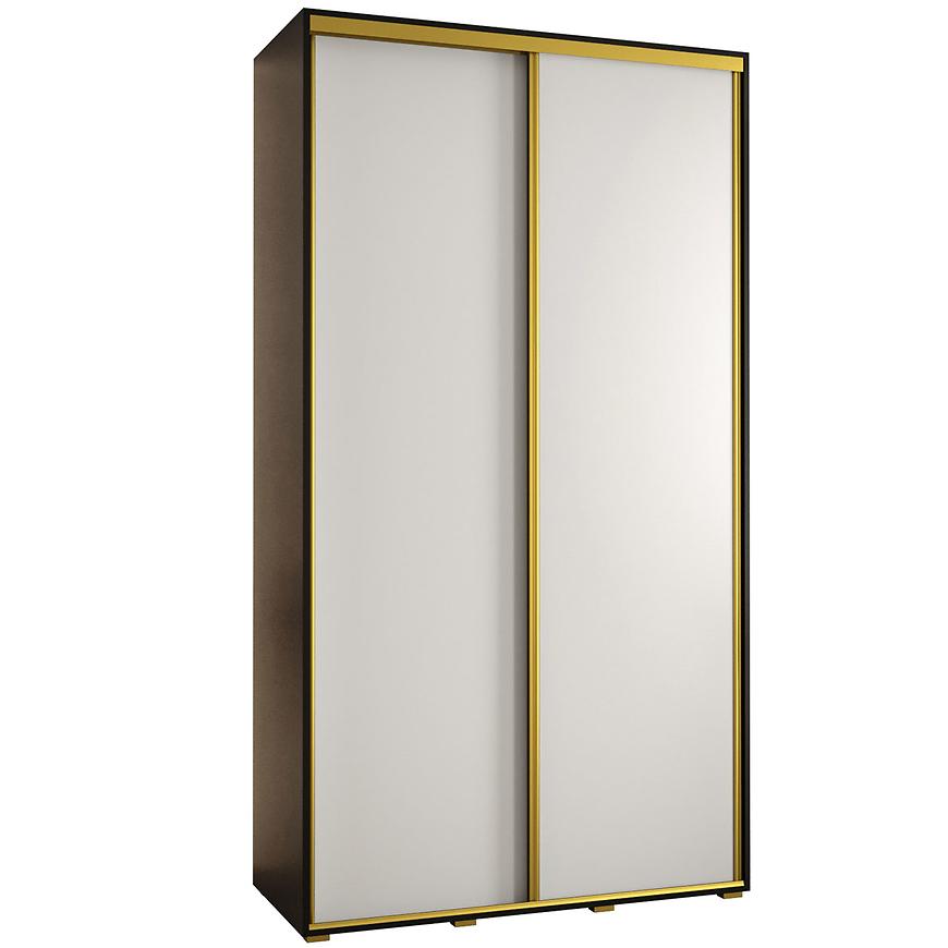 Skříň 45 Canaris 1 140 černá/bílá/gold Baumax