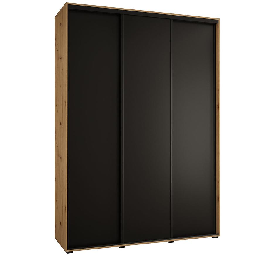 Skříň 45 Canaris 1 180 artisan/černá/černá Baumax