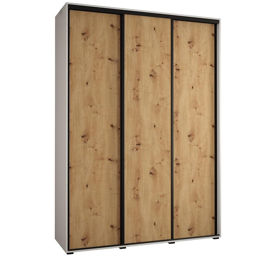 Skříň 45 Canaris 1 180 bílá/artisan/černá Baumax