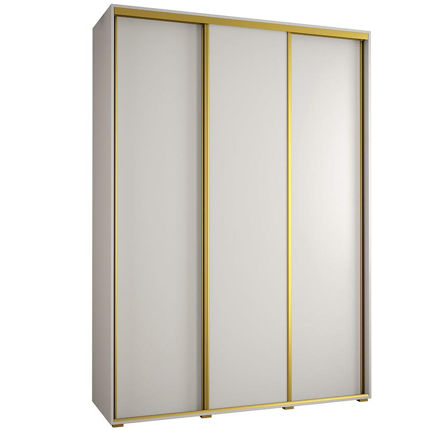 Skříň 45 Canaris 1 180 bílá/gold Baumax