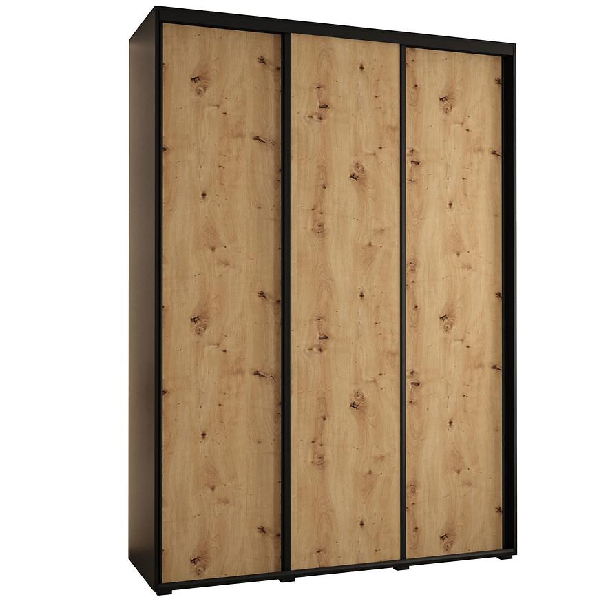 Skříň 45 Canaris 1 180 černá/artisan/černá Baumax