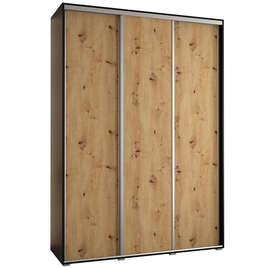 Skříň 45 Canaris 1 180 černá/artisan/silver Baumax