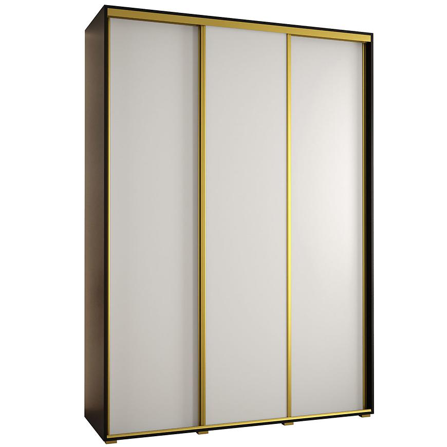 Skříň 45 Canaris 1 190 černá/bílá/gold Baumax