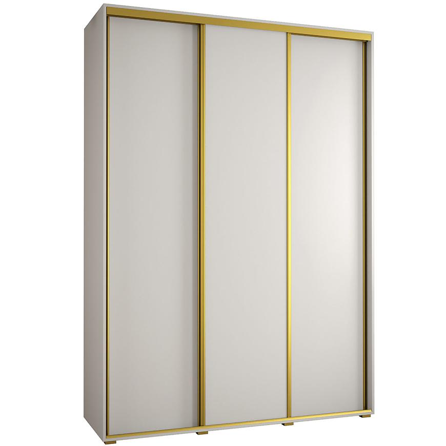 Skříň 45 Canaris 1 200 bílá/gold Baumax