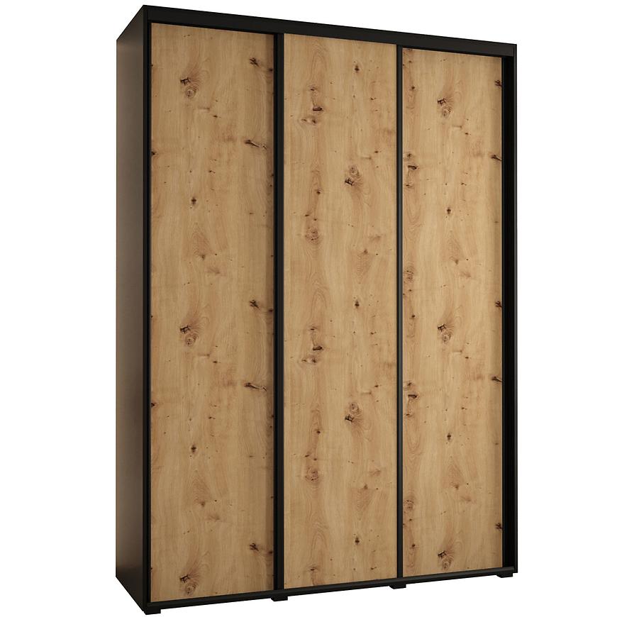 Skříň 45 Canaris 1 200 černá/artisan/černá Baumax