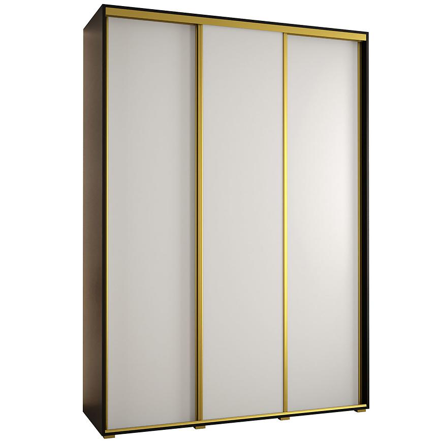 Skříň 45 Canaris 1 200 černá/bílá/gold Baumax