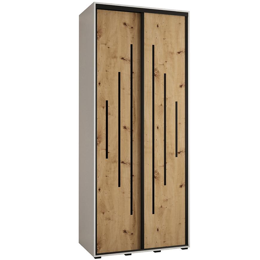 Skříň 45 Canaris 12 100 bílá/artisan/černá Baumax