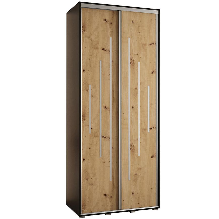 Skříň 45 Canaris 12 100 černá/artisan/silver Baumax