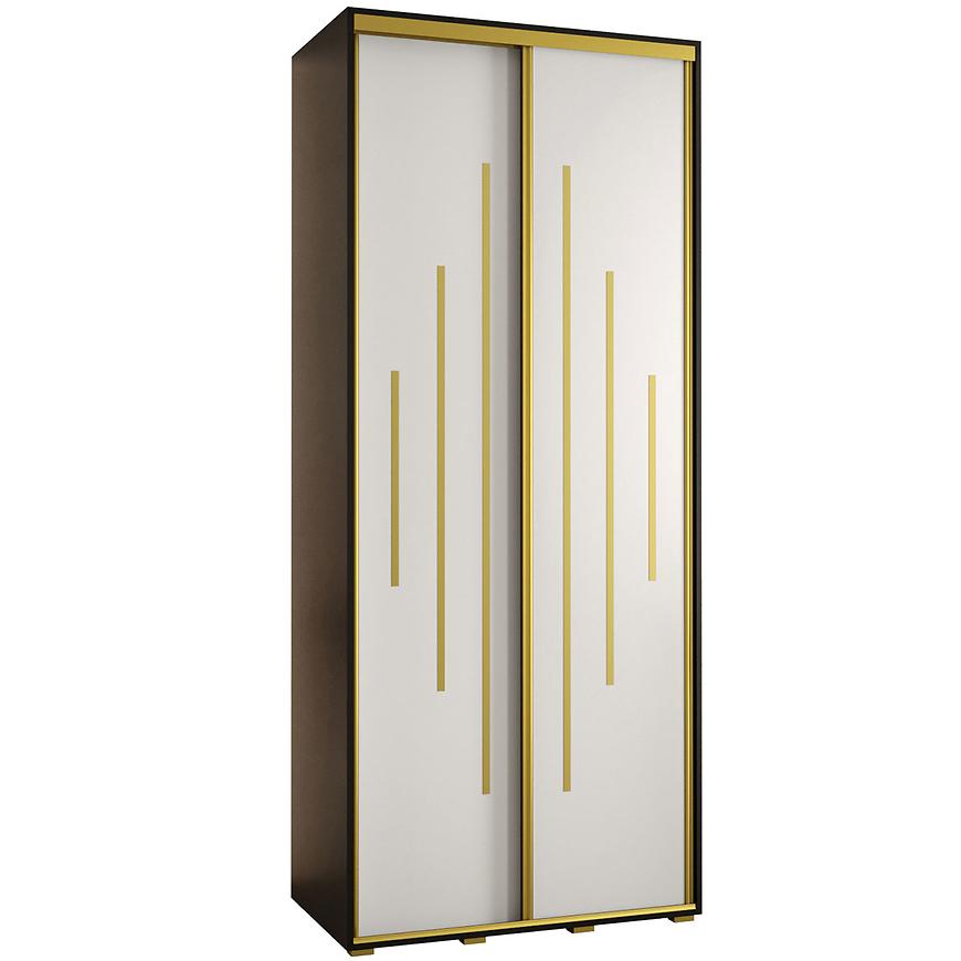 Skříň 45 Canaris 12 100 černá/bílá/gold Baumax