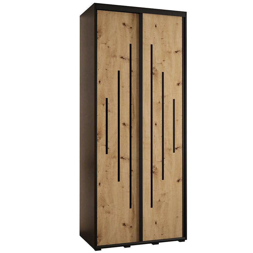 Skříň 45 Canaris 12 110 černá/artisan/černá Baumax