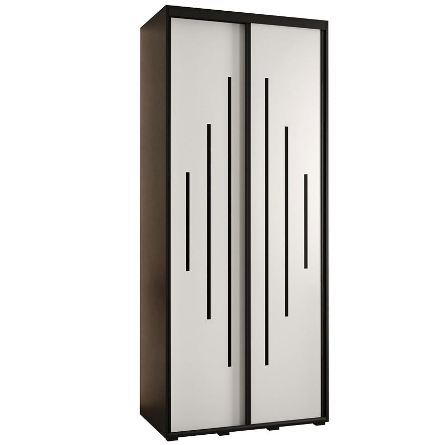 Skříň 45 Canaris 12 110 černá/bílá/černá Baumax