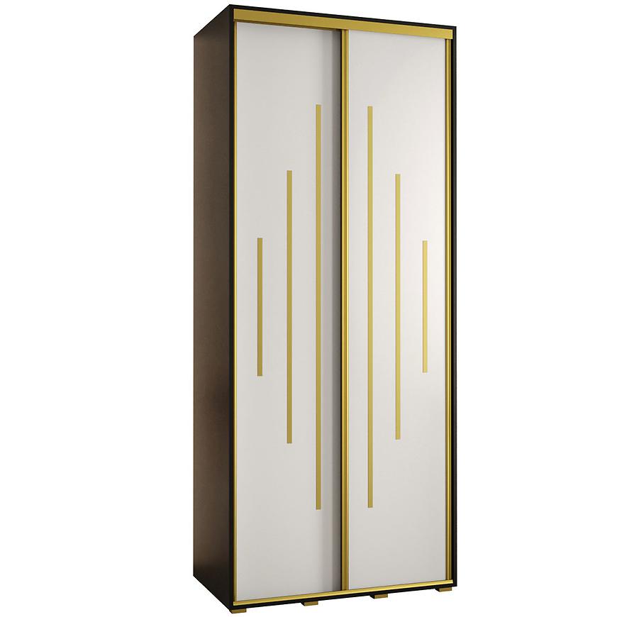 Skříň 45 Canaris 12 110 černá/bílá/gold Baumax