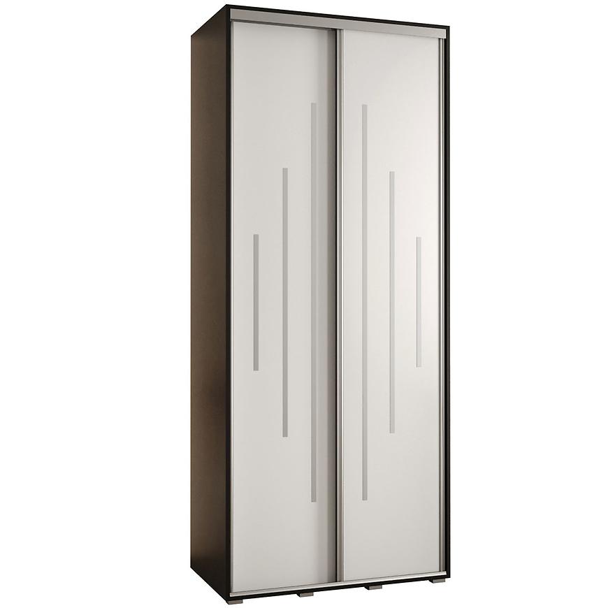 Skříň 45 Canaris 12 110 černá/bílá/silver Baumax