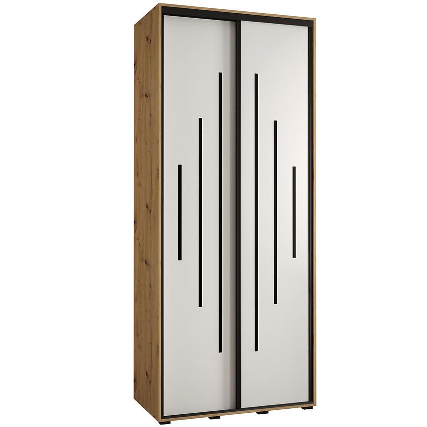 Skříň 45 Canaris 12 120 artisan/bílá/černá Baumax