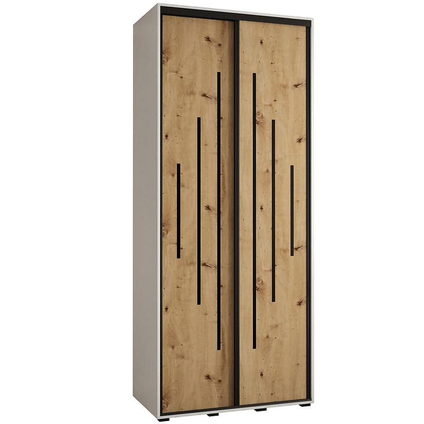 Skříň 45 Canaris 12 120 bílá/artisan/černá Baumax