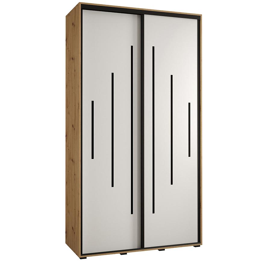 Skříň 45 Canaris 12 130 artisan/bílá/černá Baumax