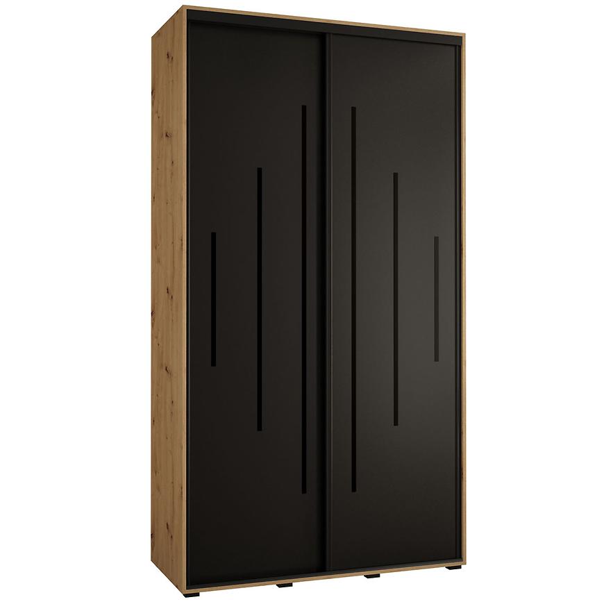 Skříň 45 Canaris 12 130 artisan/černá/černá Baumax