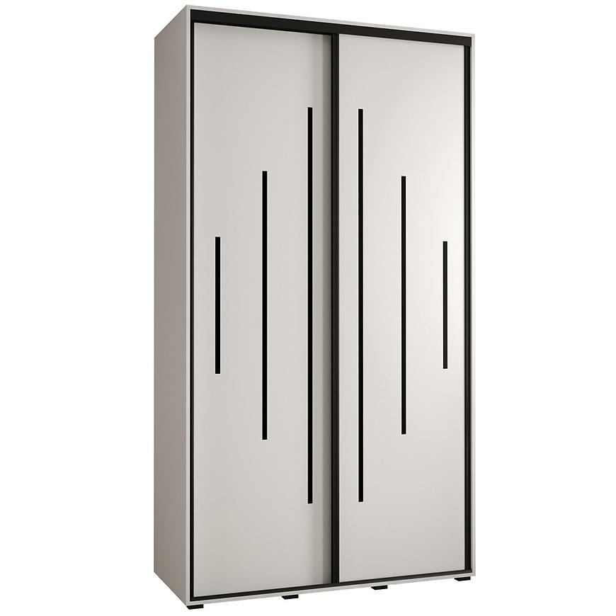 Skříň 45 Canaris 12 130 bílá/černá Baumax