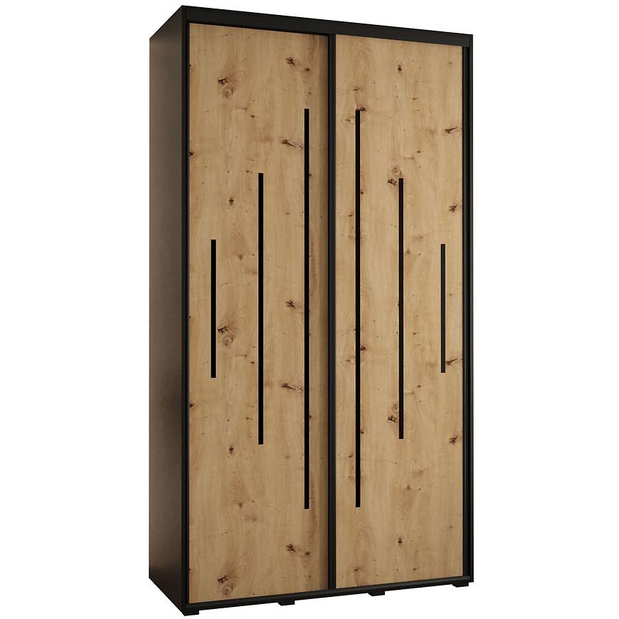 Skříň 45 Canaris 12 130 černá/artisan/černá Baumax