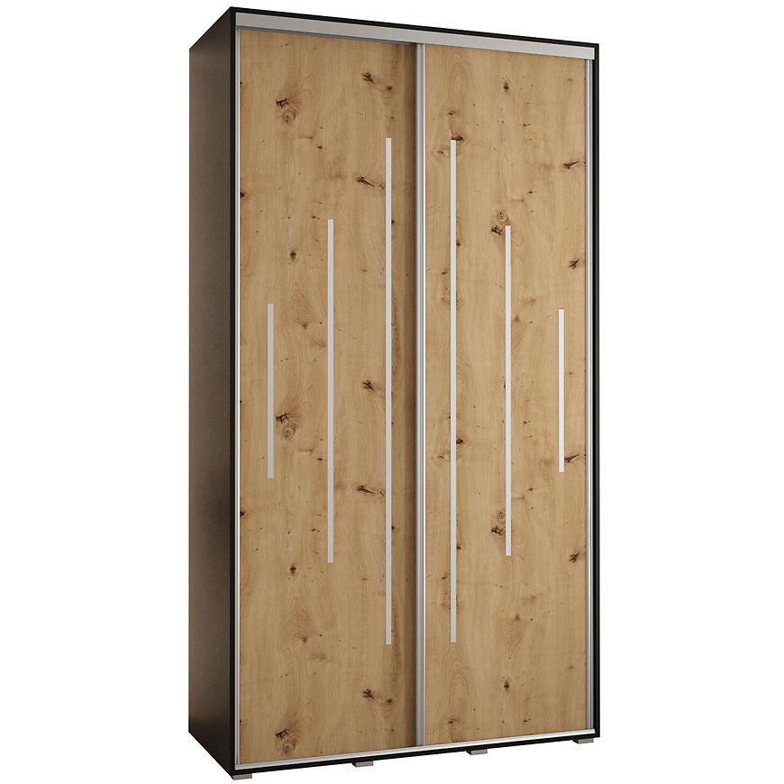 Skříň 45 Canaris 12 130 černá/artisan/silver Baumax