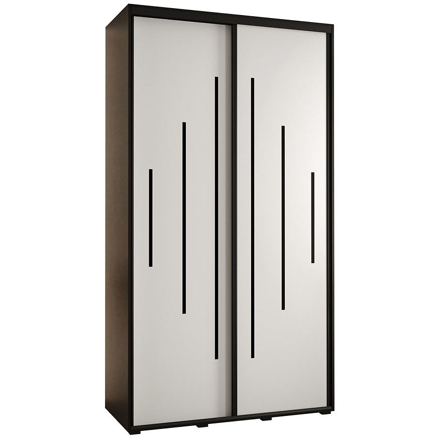 Skříň 45 Canaris 12 130 černá/bílá/černá Baumax