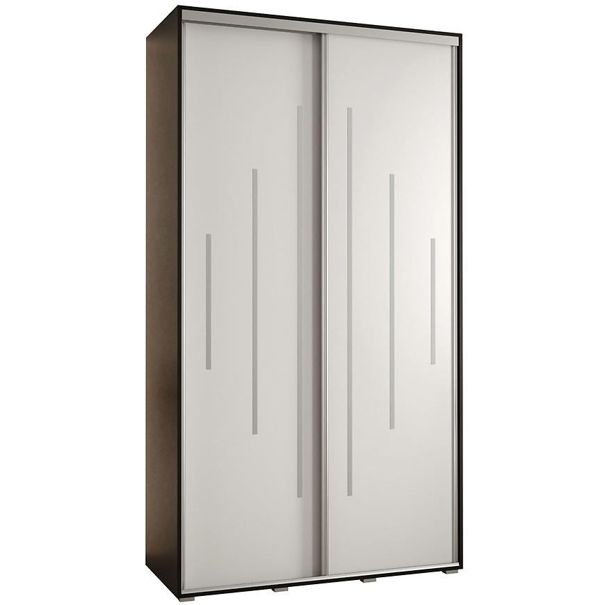 Skříň 45 Canaris 12 130 černá/bílá/silver Baumax