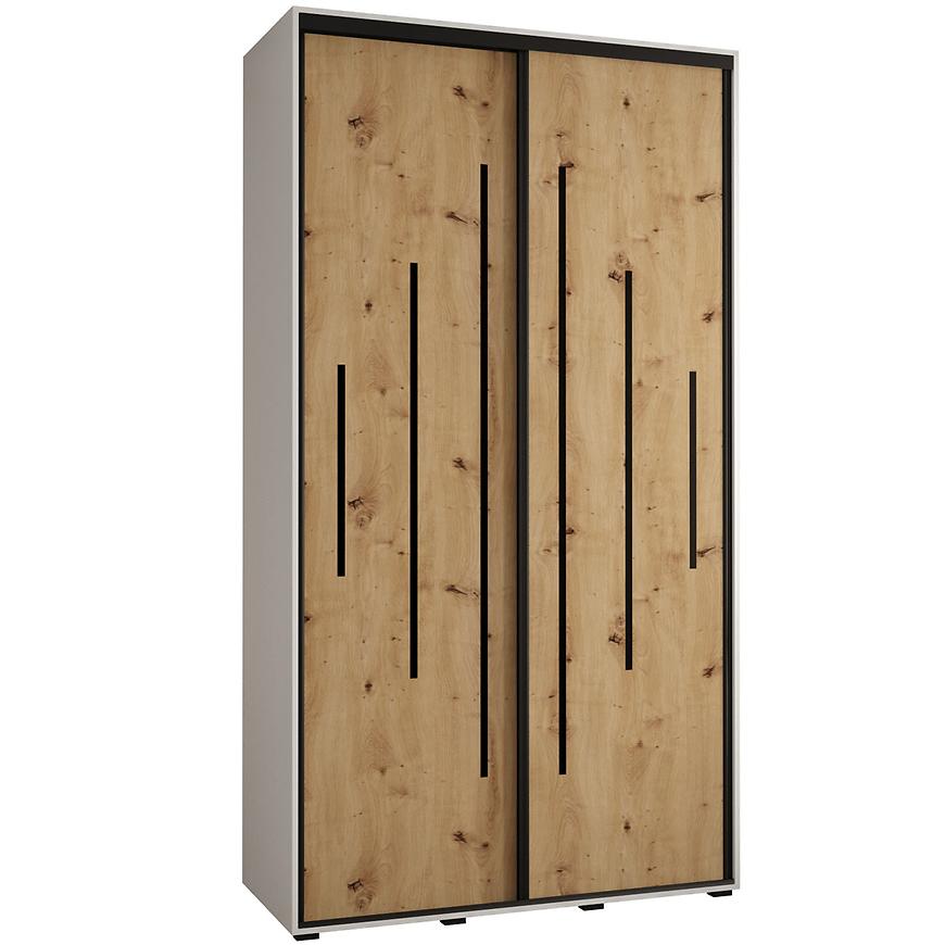 Skříň 45 Canaris 12 140 bílá/artisan/černá Baumax