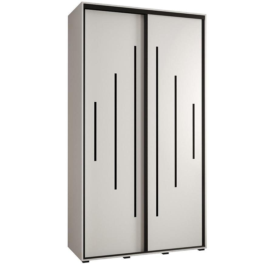 Skříň 45 Canaris 12 140 bílá/černá Baumax