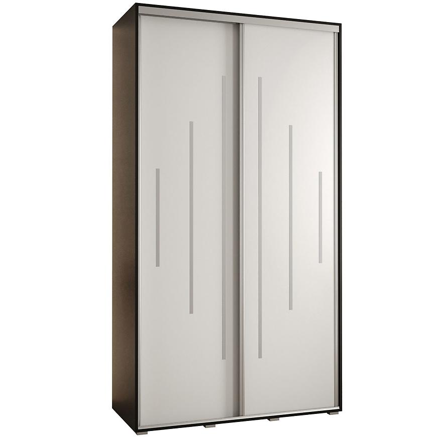 Skříň 45 Canaris 12 140 černá/bílá/silver Baumax