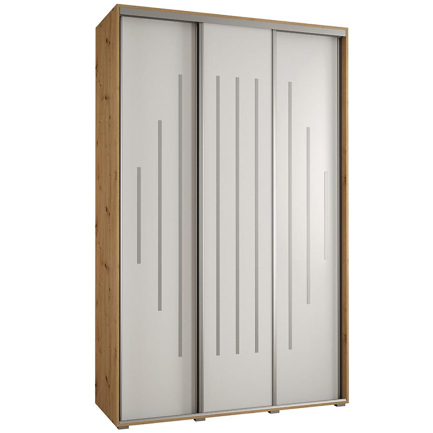 Skříň 45 Canaris 12 150 artisan/bílá/silver Baumax