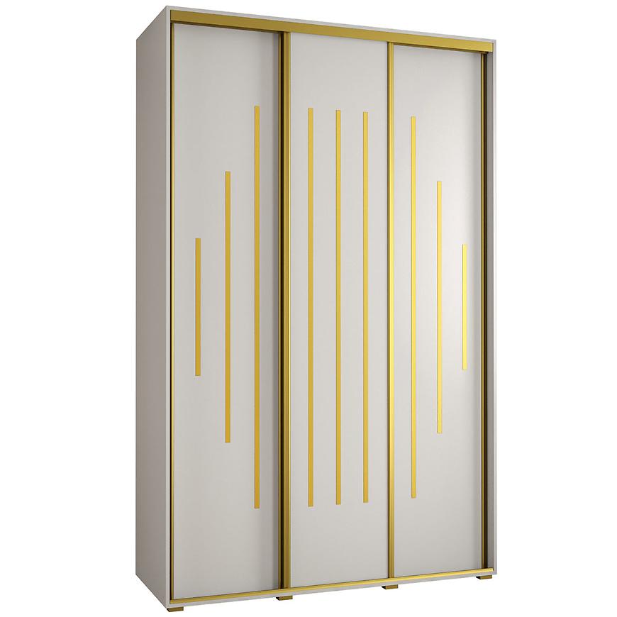 Skříň 45 Canaris 12 150 bílá/gold Baumax