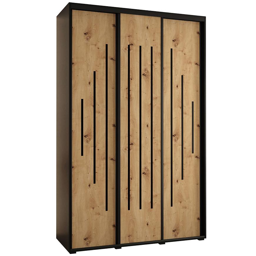 Skříň 45 Canaris 12 150 černá/artisan/černá Baumax