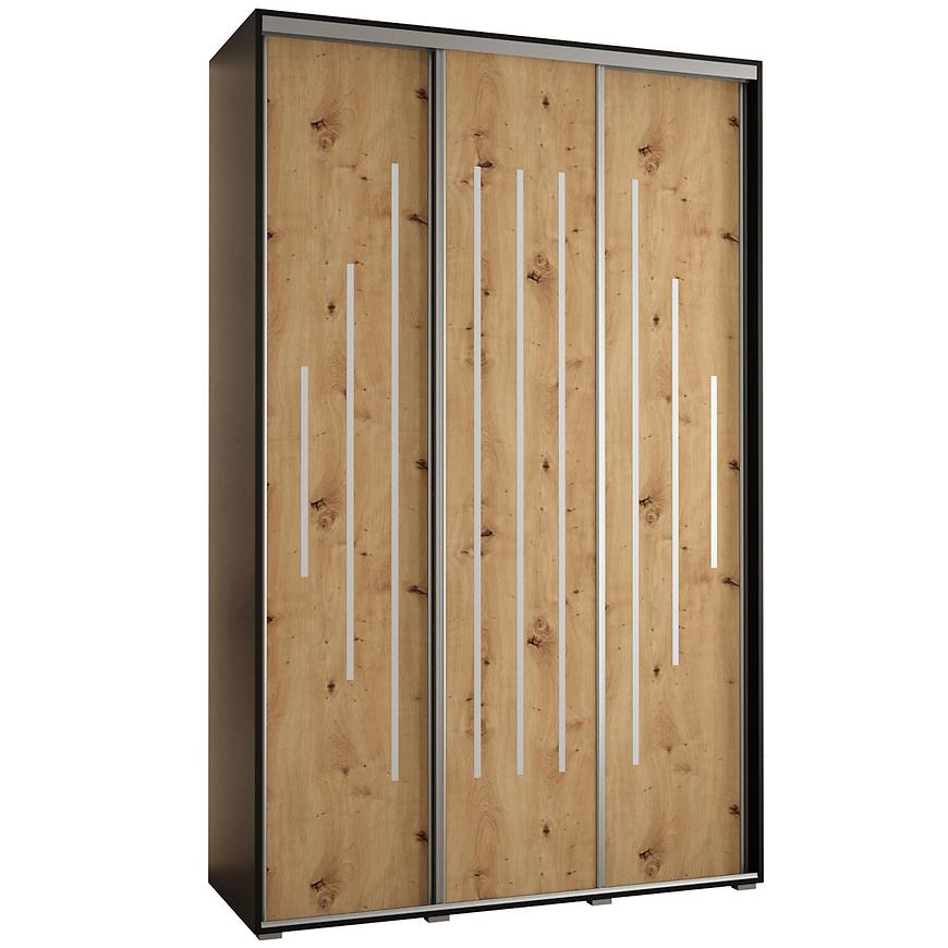 Skříň 45 Canaris 12 150 černá/artisan/silver Baumax