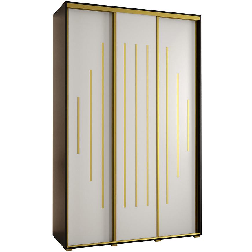 Skříň 45 Canaris 12 150 černá/bílá/gold Baumax