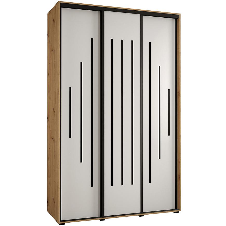 Skříň 45 Canaris 12 160 artisan/bílá/černá Baumax