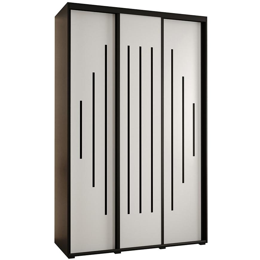 Skříň 45 Canaris 12 160 černá/bílá/černá Baumax