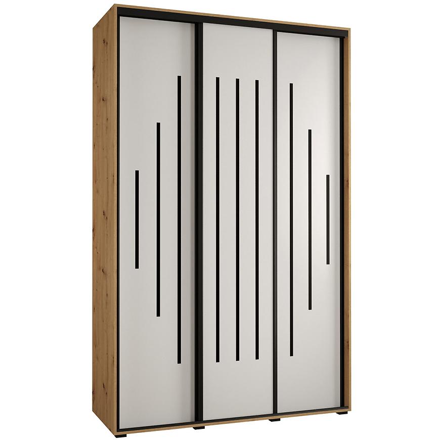 Skříň 45 Canaris 12 170 artisan/bílá/černá Baumax