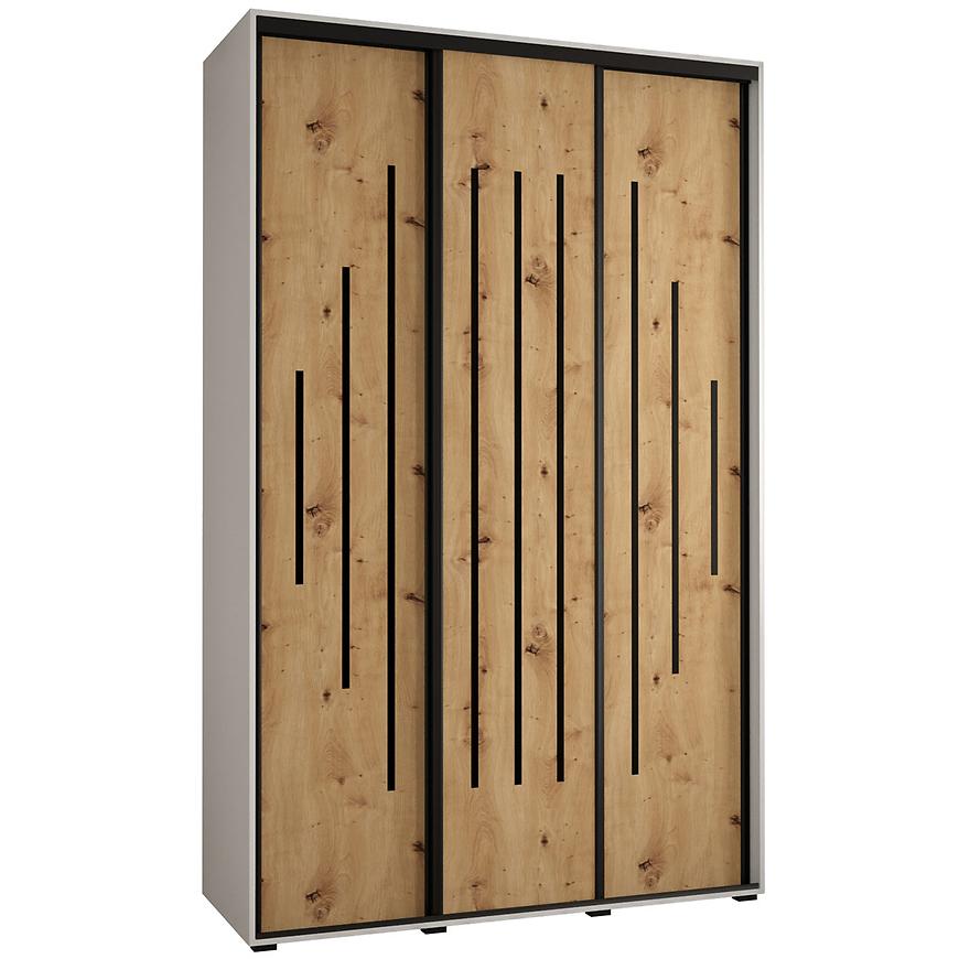 Skříň 45 Canaris 12 170 bílá/artisan/černá Baumax