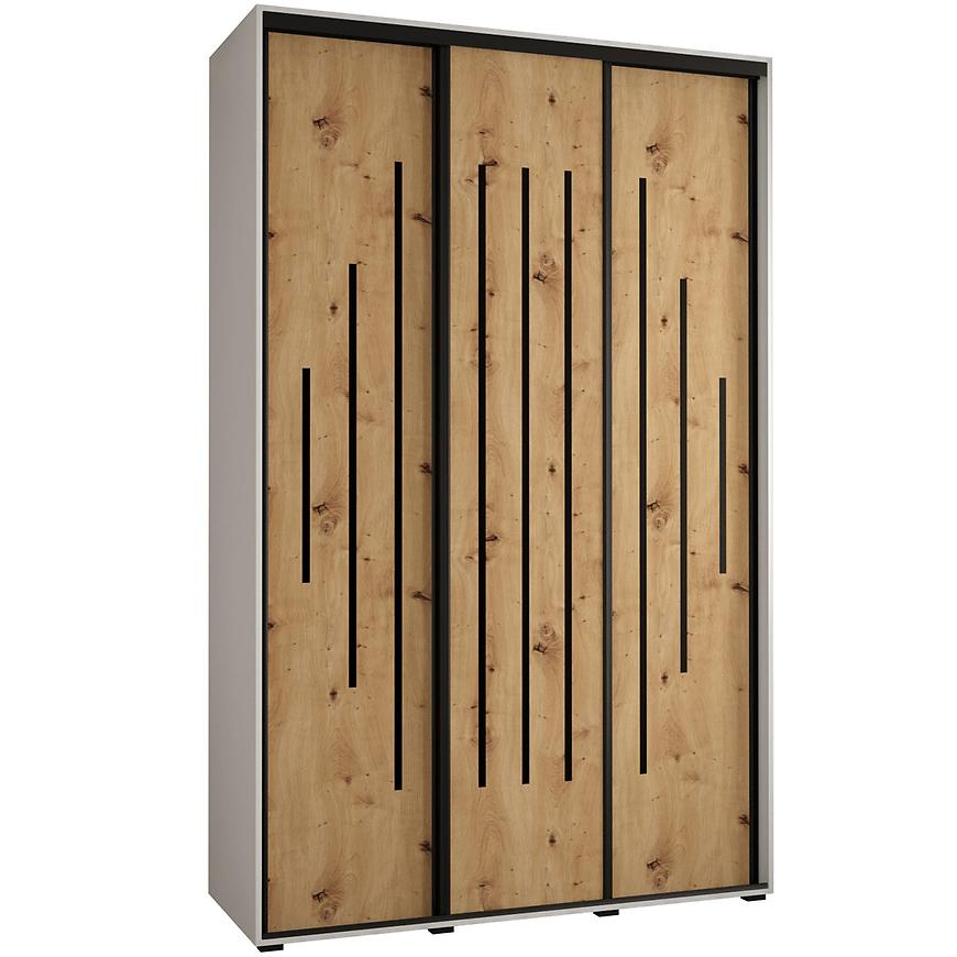 Skříň 45 Canaris 12 180 bílá/artisan/černá Baumax