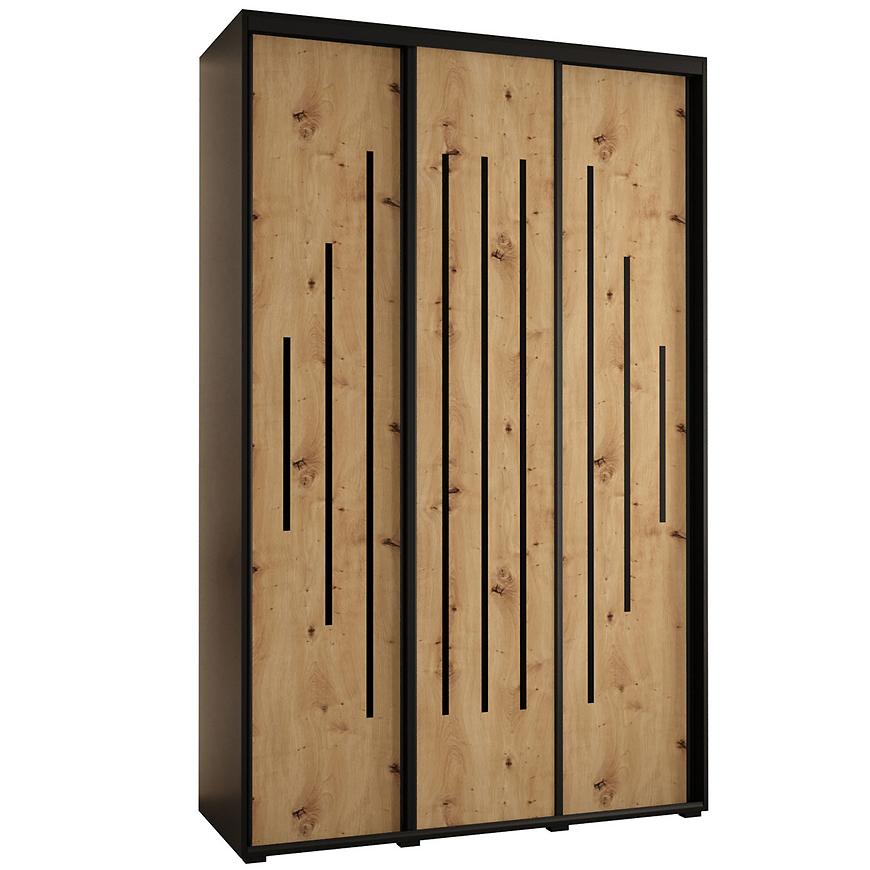 Skříň 45 Canaris 12 180 černá/artisan/černá Baumax