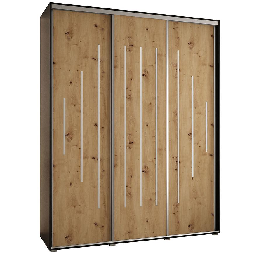 Skříň 45 Canaris 12 190 černá/artisan/silver Baumax