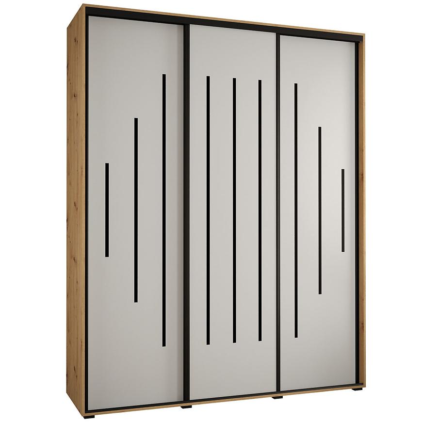 Skříň 45 Canaris 12 200 artisan/bílá/černá Baumax