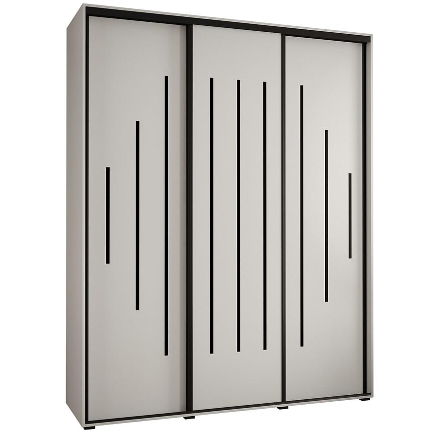 Skříň 45 Canaris 12 200 bílá/černá Baumax