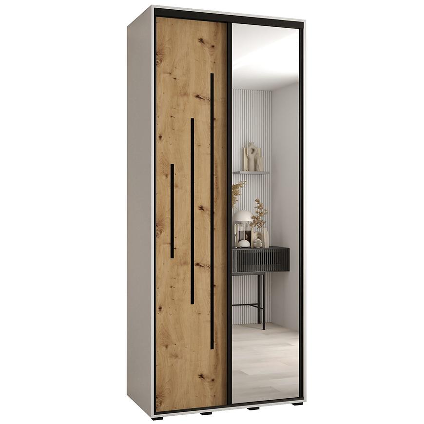 Skříň 45 Canaris 13 100 bílá/artisan/černá Baumax